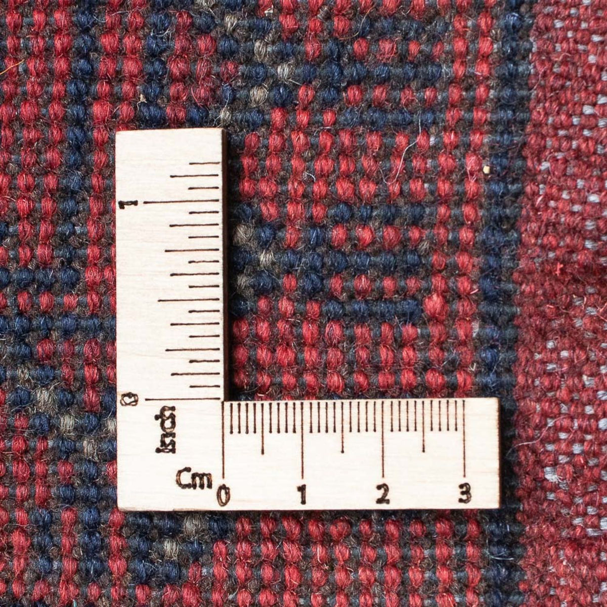 Alfombra de pasillo Alfombra afgana - Kunduz - 190 x 83 cm - rojo oscuro