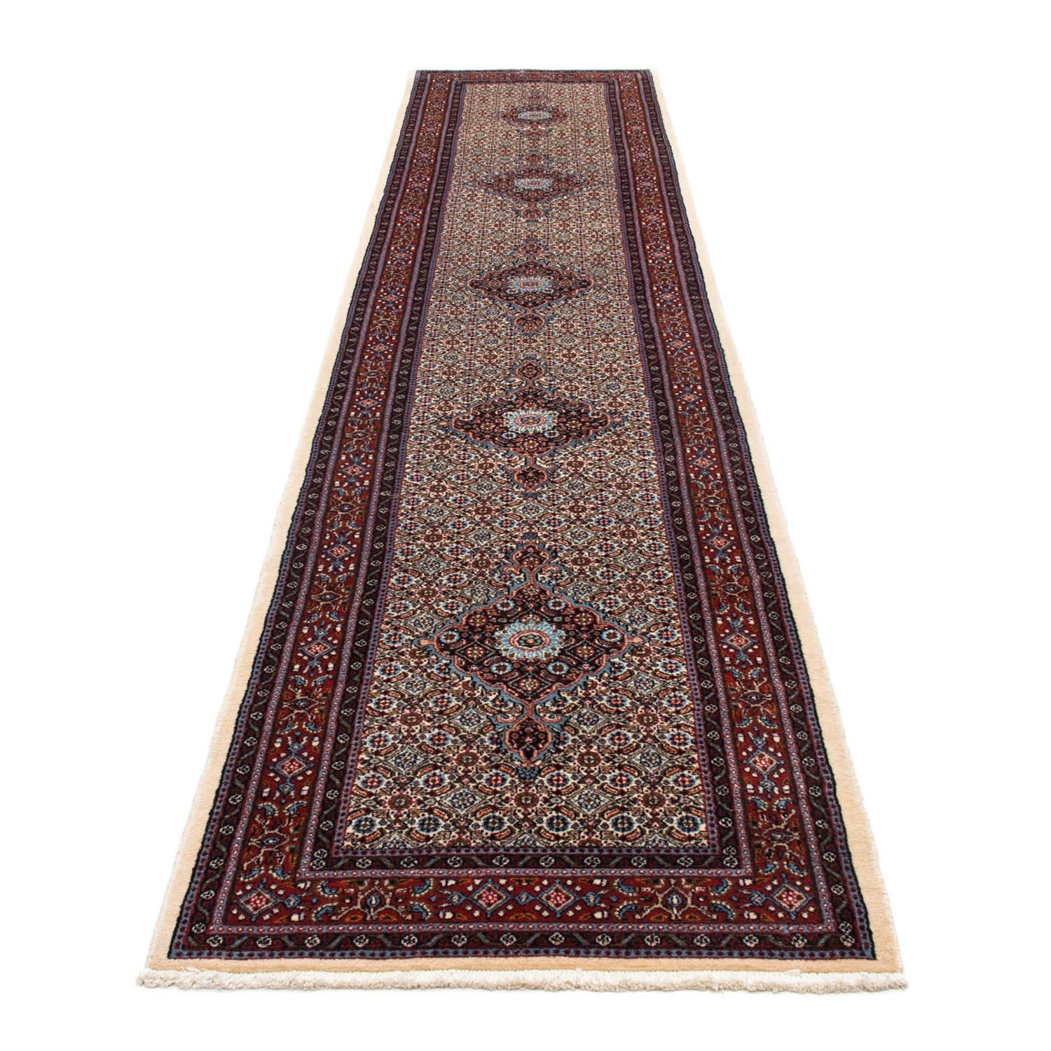 Alfombra de pasillo Alfombra persa - Clásica - 396 x 81 cm - beige