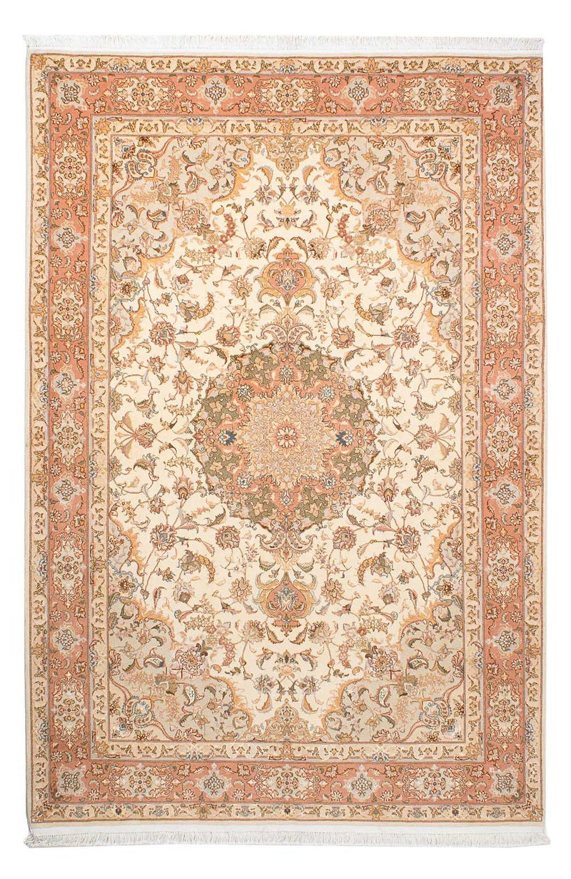 Alfombra Persa - Tabriz - Real - 244 x 168 cm - beige