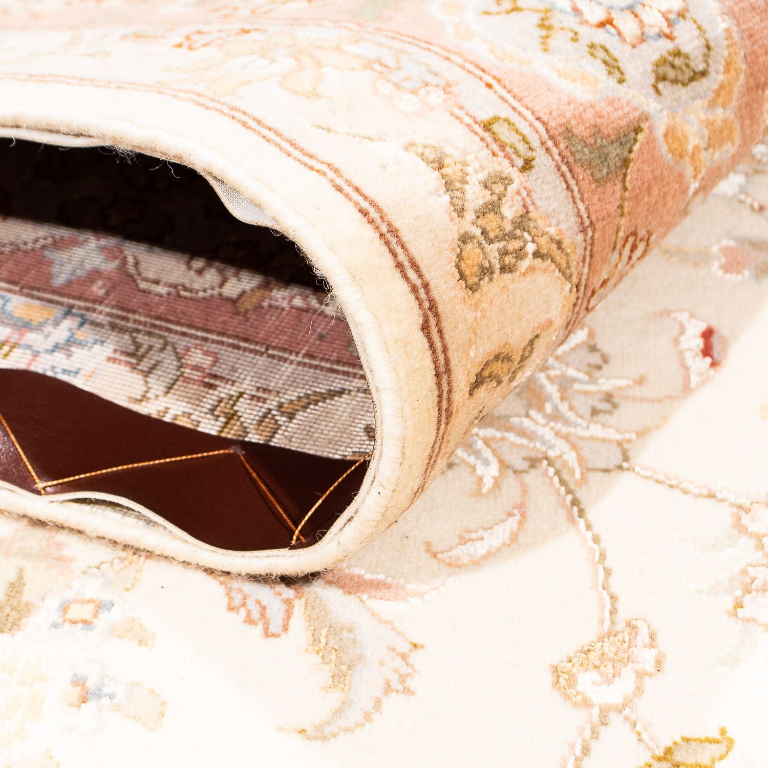 Alfombra Persa - Tabriz - Real - 244 x 168 cm - beige