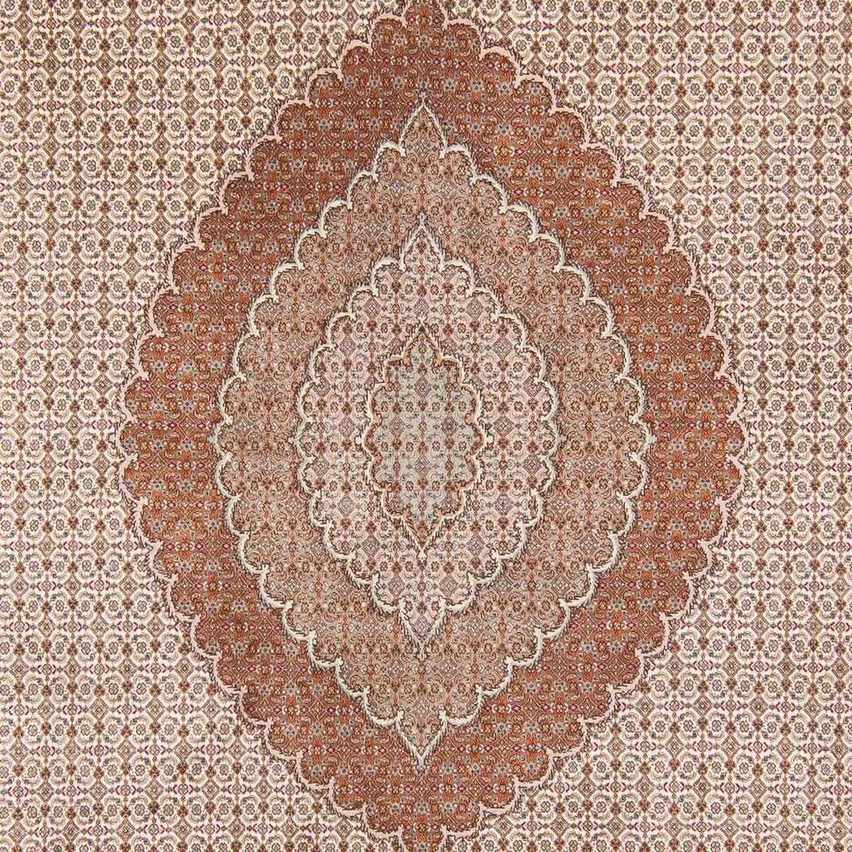 Alfombra persa - Tabriz - 363 x 250 cm - marrón claro