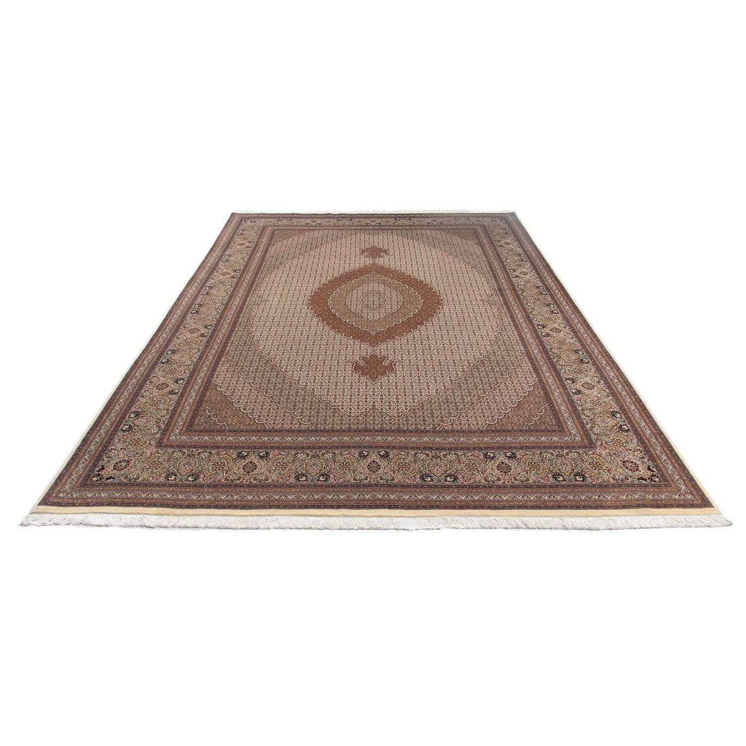 Alfombra persa - Tabriz - 363 x 250 cm - marrón claro