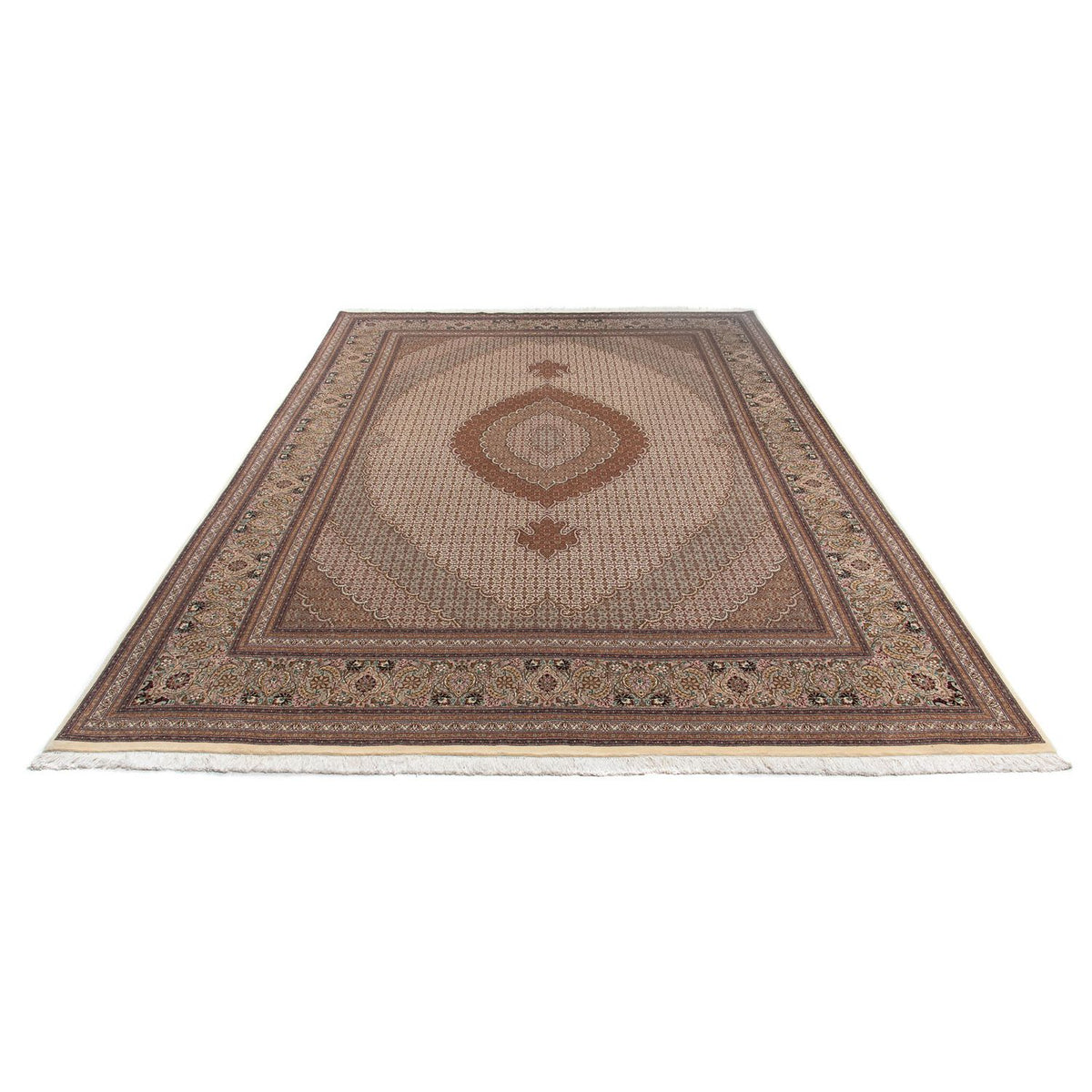 Alfombra persa - Tabriz - 363 x 250 cm - marrón claro