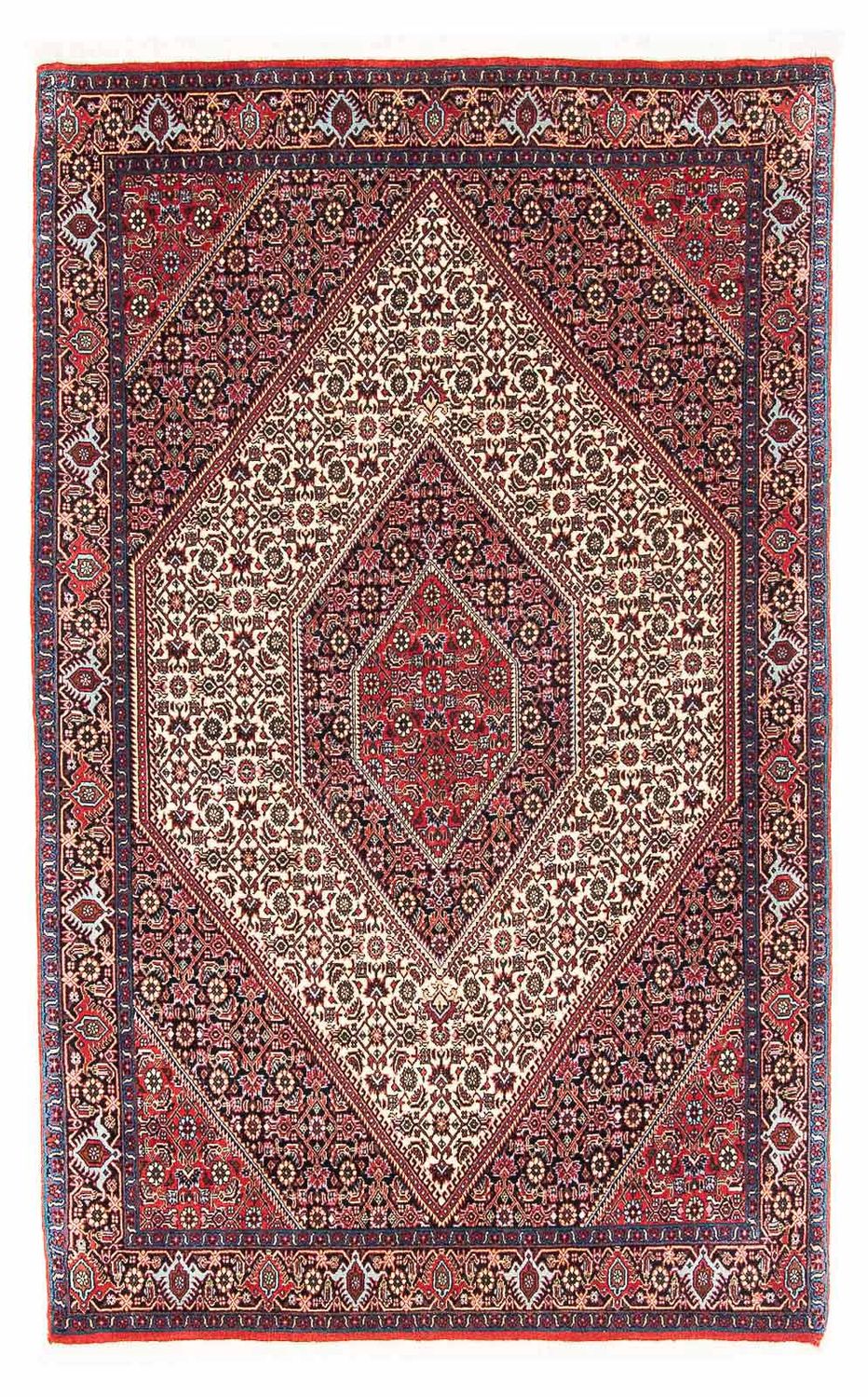 Alfombra persa - Bidjar - 174 x 108 cm - rojo