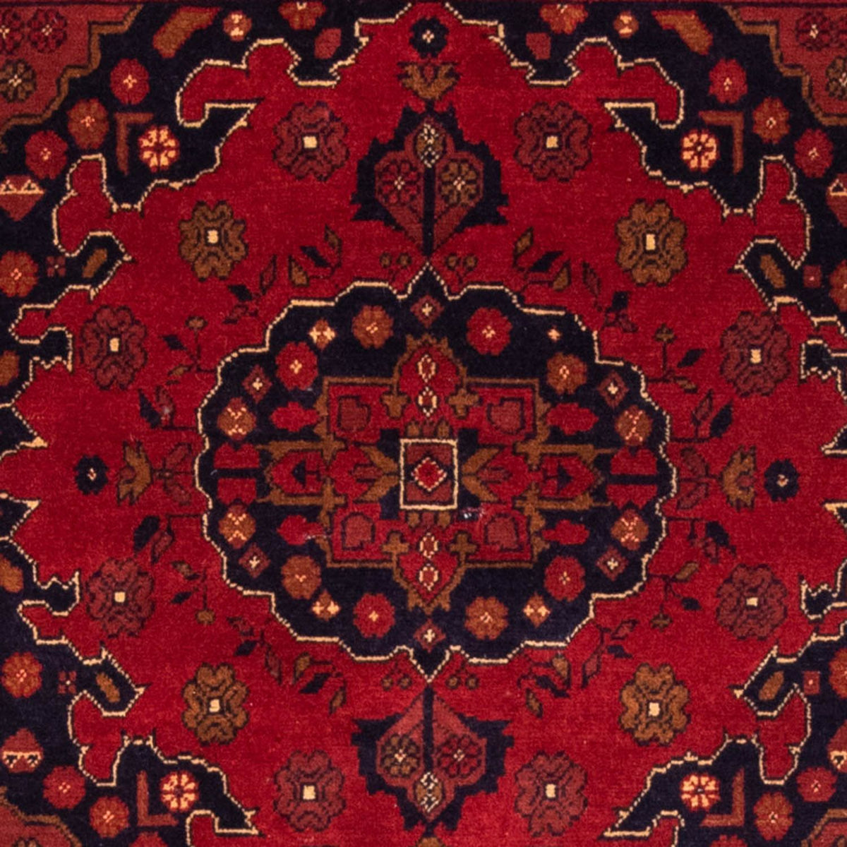 Alfombra afgana - Kunduz - 200 x 120 cm - rojo