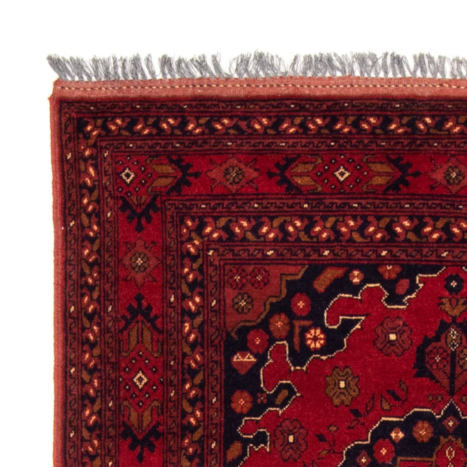 Alfombra afgana - Kunduz - 200 x 120 cm - rojo