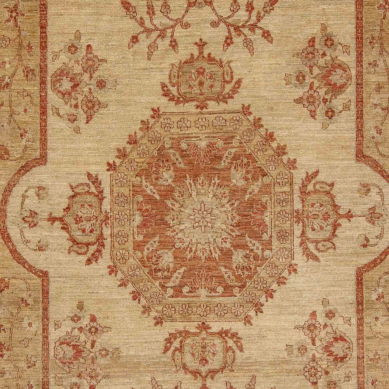 Alfombra Ziegler - 308 x 252 cm - marrón claro