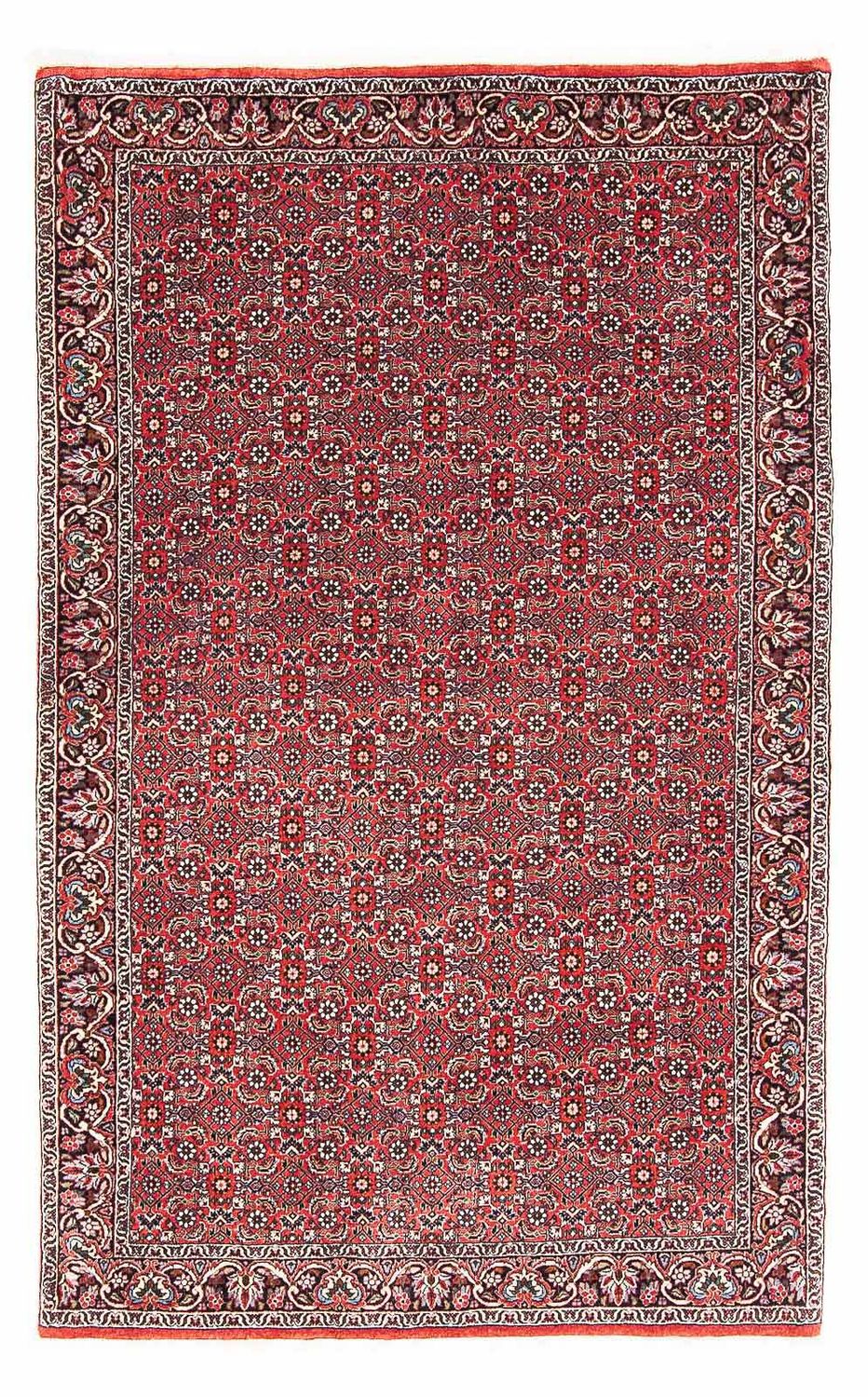 Alfombra persa - Bidjar - 174 x 111 cm - rojo