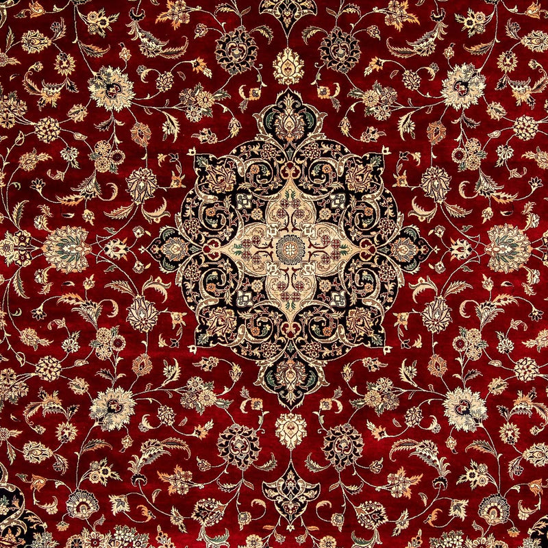 Alfombra Ziegler - 366 x 277 cm - rojo oscuro
