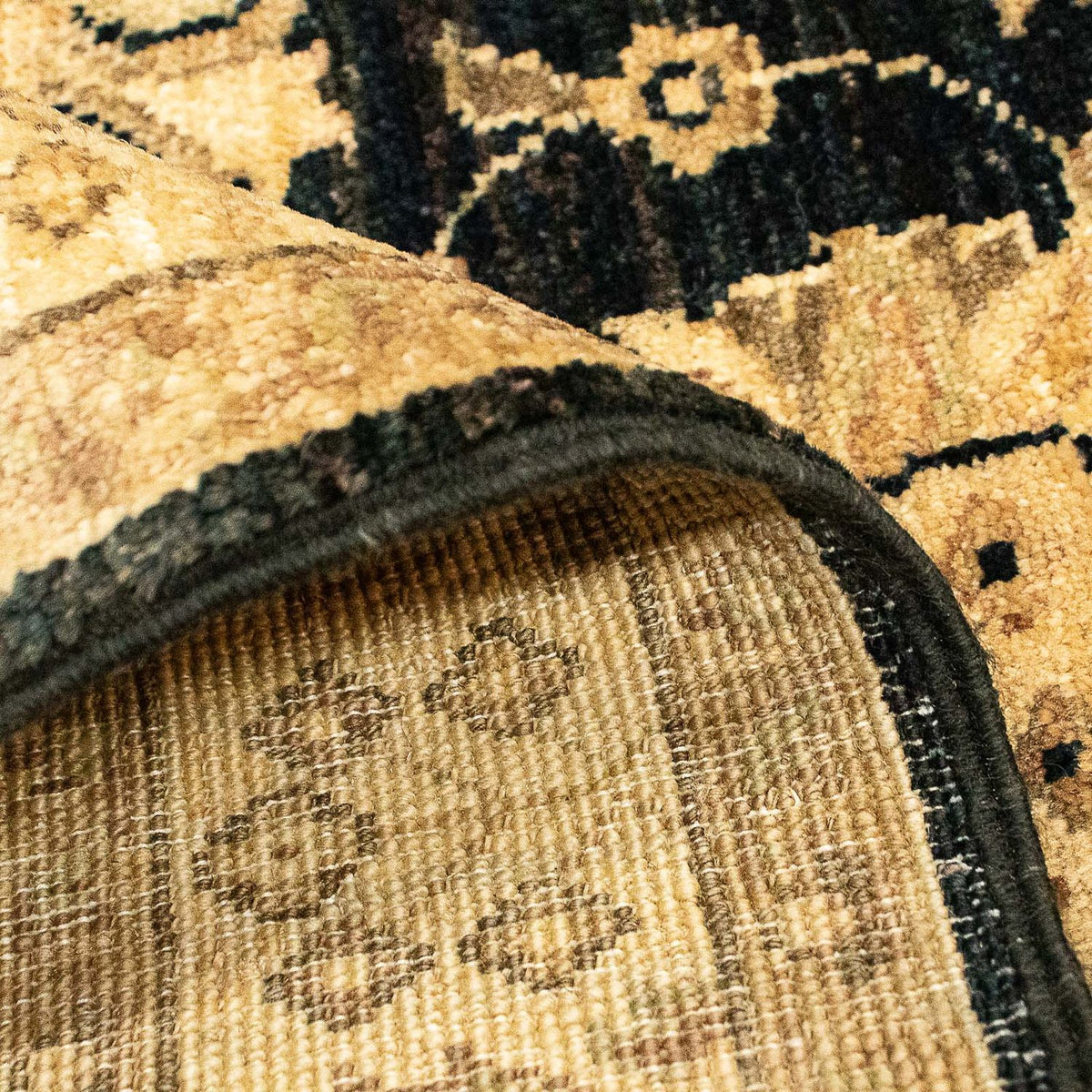 Alfombra Ziegler - 86 x 62 cm - azul oscuro