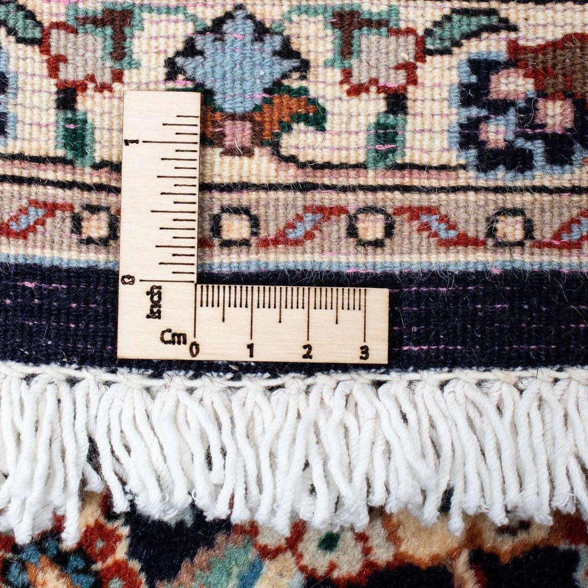 Alfombra persa - Clásica - 209 x 178 cm - azul oscuro