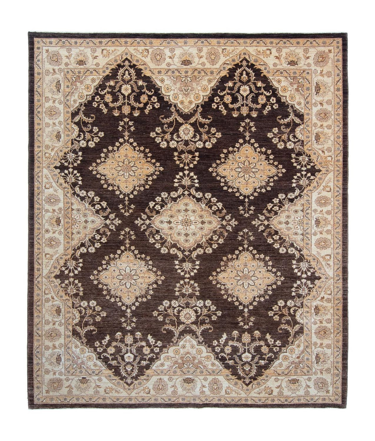 Alfombra Ziegler - 300 x 246 cm - marrón oscuro