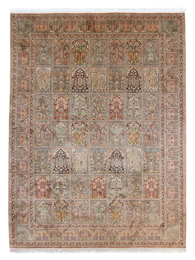 Alfombra de seda - Seda de Cachemira - 336 x 251 cm - multicolor