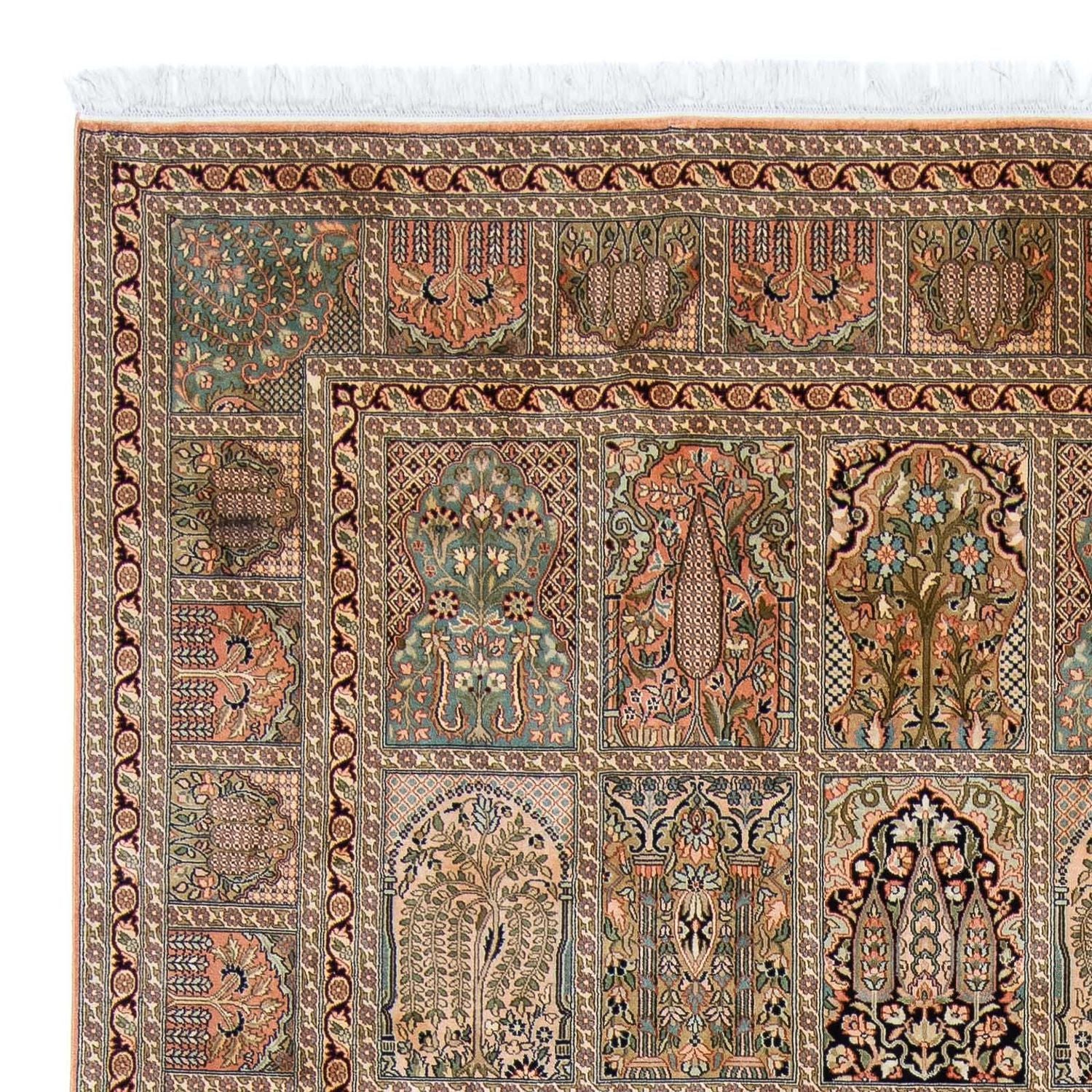 Alfombra de seda - Seda de Cachemira - 336 x 251 cm - multicolor