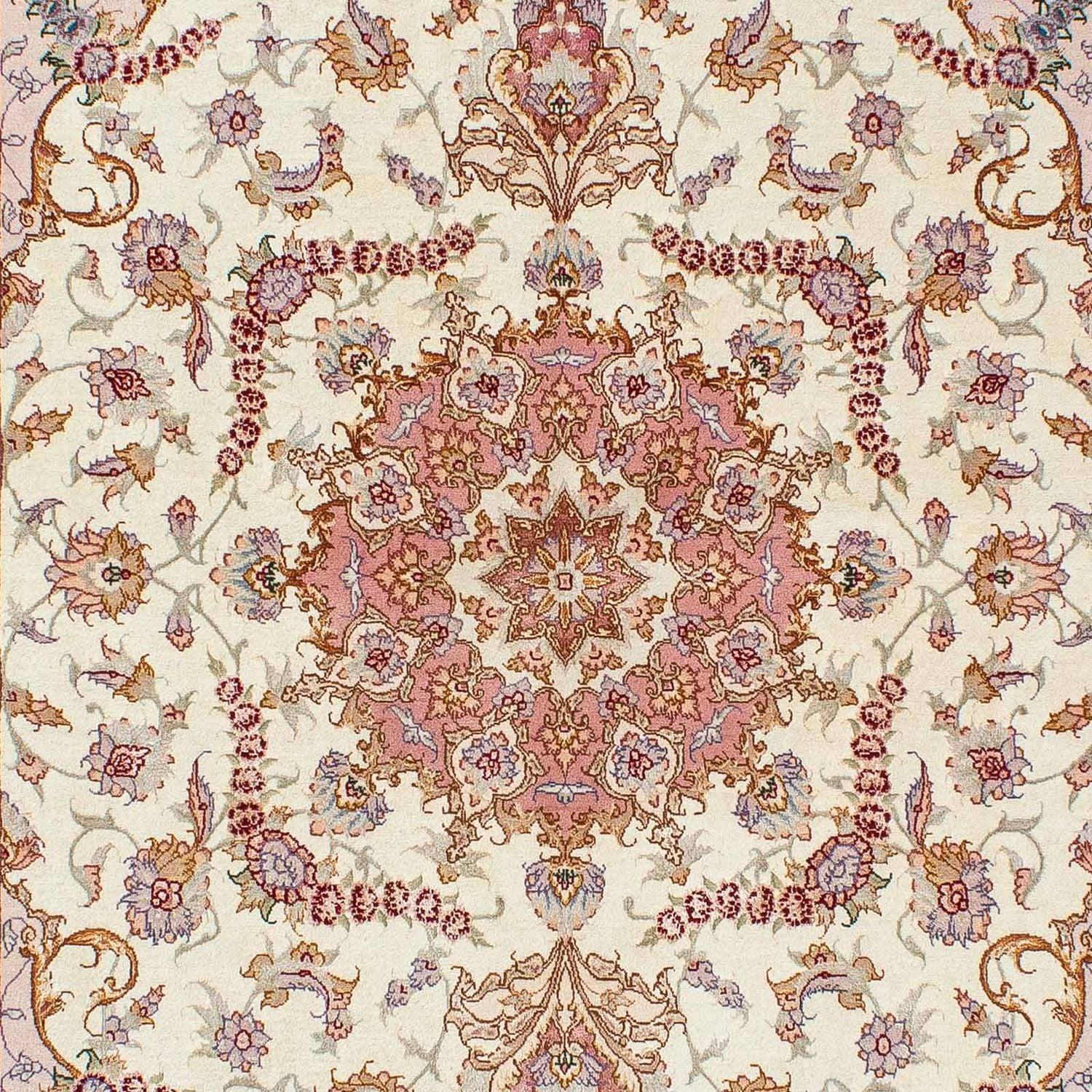 Alfombra Persa - Tabriz - Real - 207 x 150 cm - beige