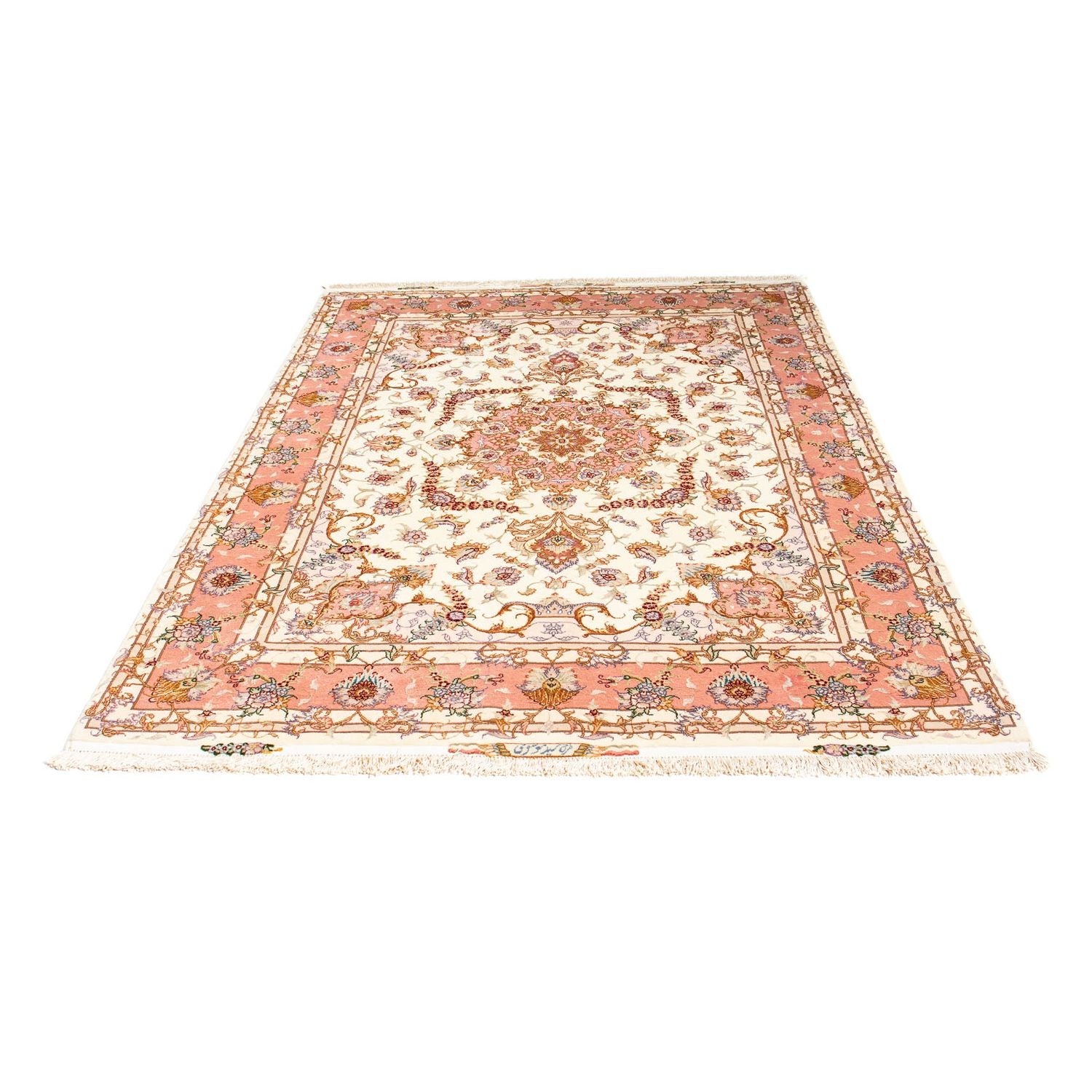 Alfombra Persa - Tabriz - Real - 207 x 150 cm - beige