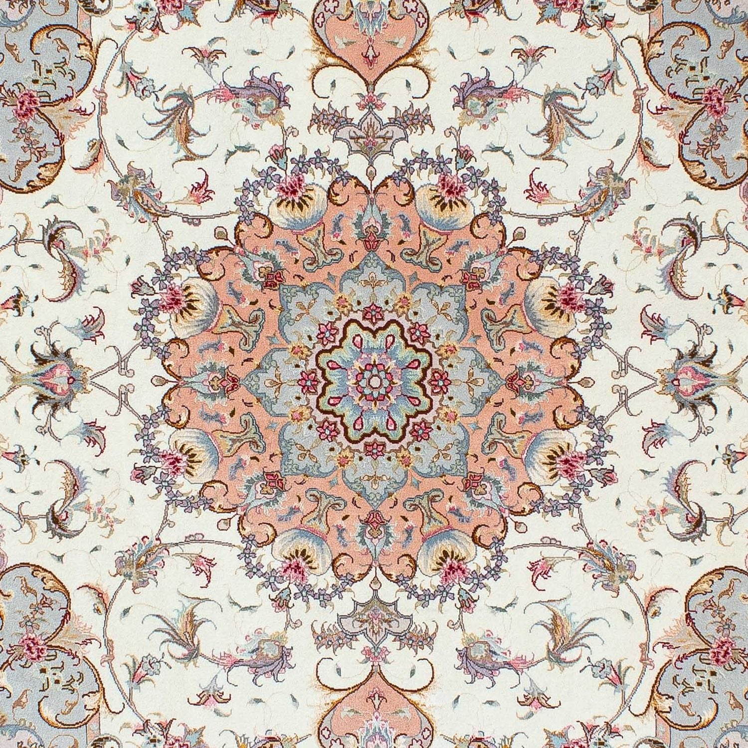 Alfombra Persa - Tabriz - Real - 203 x 152 cm - beige