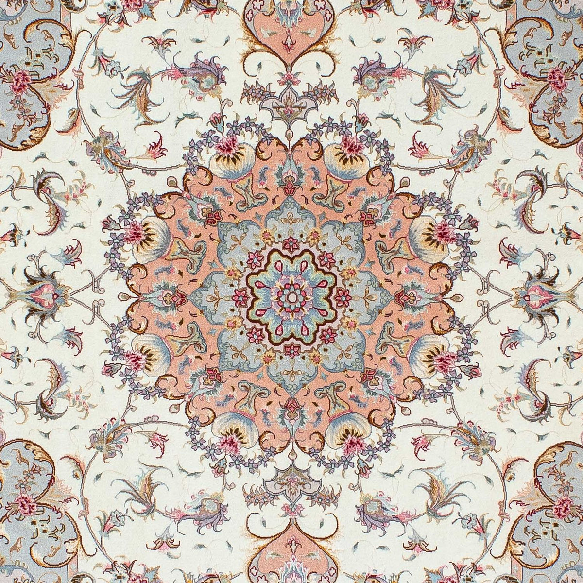 Alfombra Persa - Tabriz - Real - 203 x 152 cm - beige