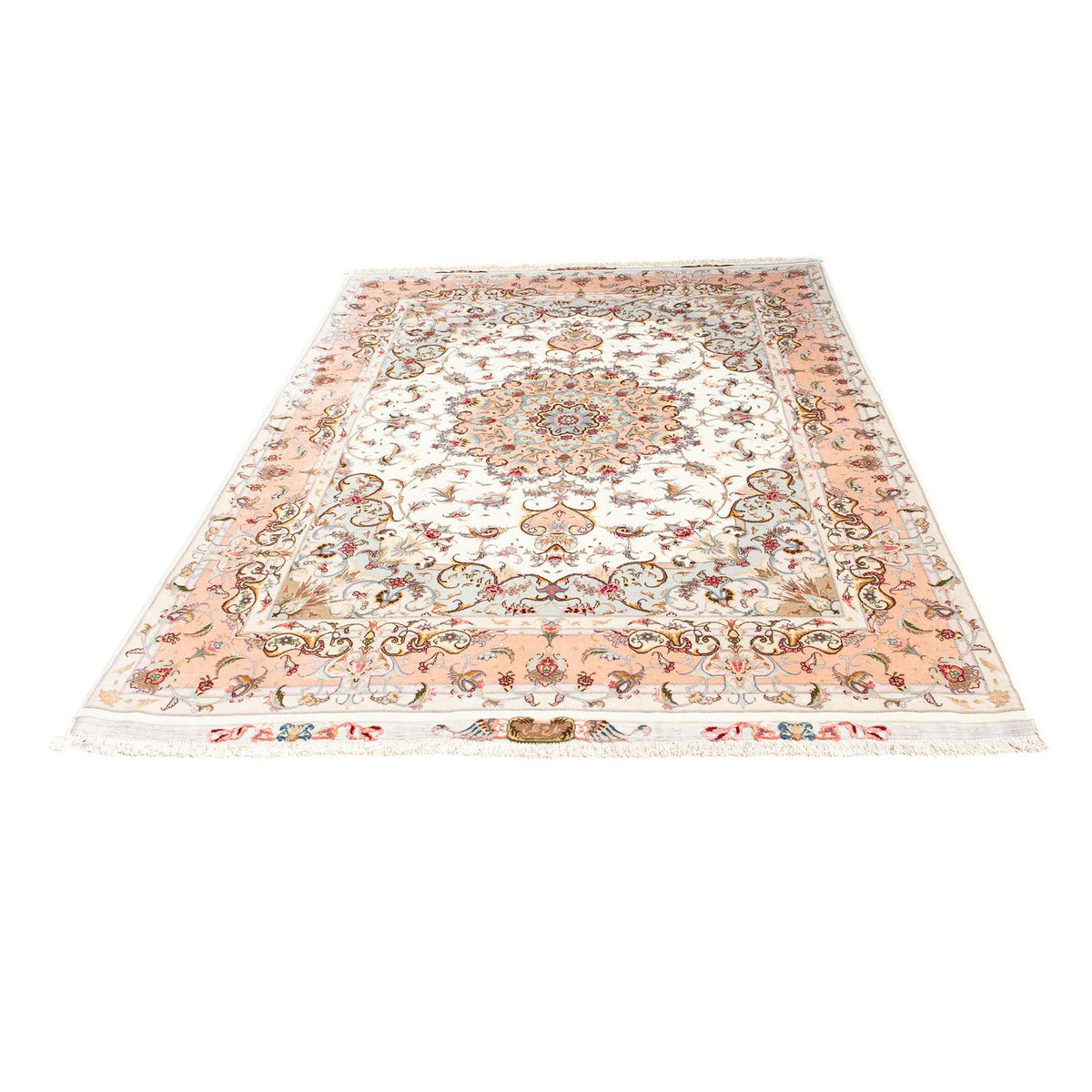 Alfombra Persa - Tabriz - Real - 203 x 152 cm - beige