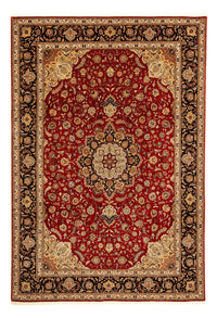 Alfombra Persa - Tabriz - Real - 350 x 245 cm - rojo oscuro