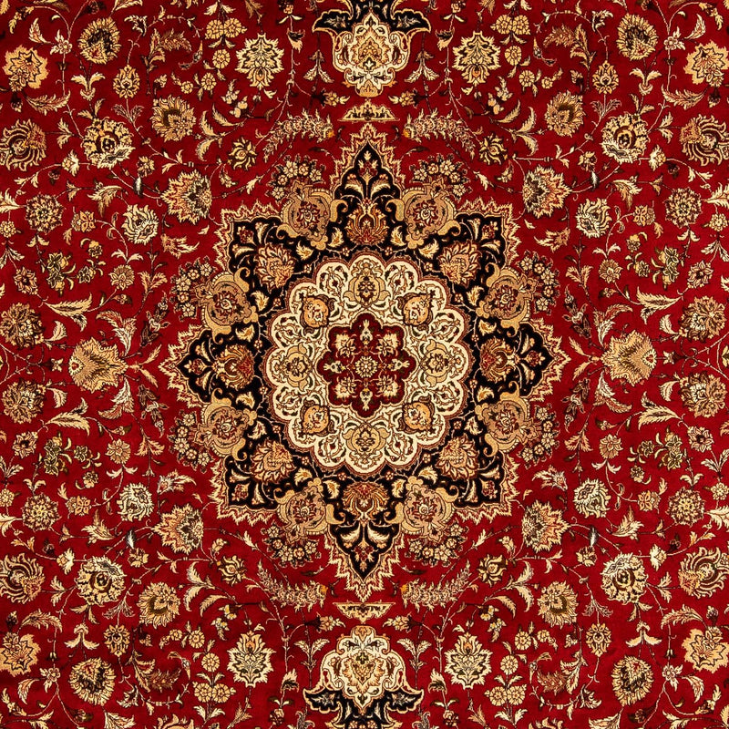 Alfombra Persa - Tabriz - Real - 350 x 245 cm - rojo oscuro