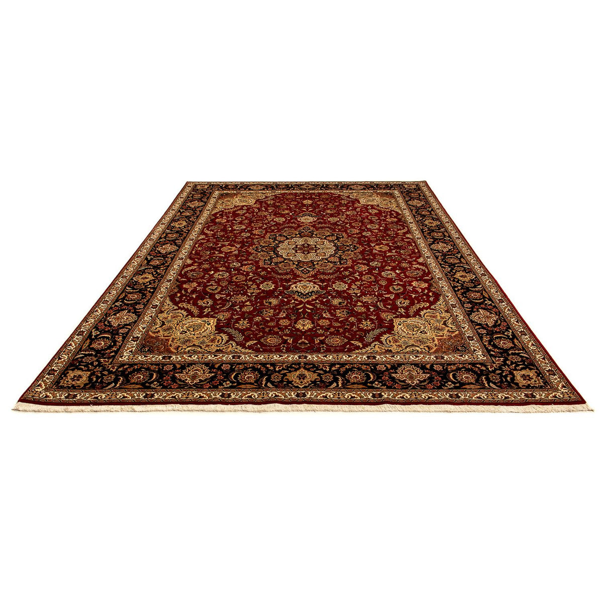 Alfombra Persa - Tabriz - Real - 350 x 245 cm - rojo oscuro