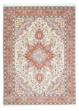 Alfombra Persa - Tabriz - Real - 211 x 151 cm - beige