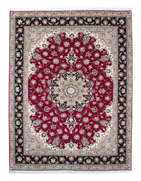Alfombra Persa - Tabriz - Real - 204 x 153 cm - rojo oscuro
