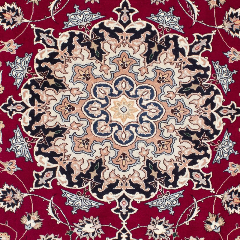 Alfombra Persa - Tabriz - Real - 204 x 153 cm - rojo oscuro