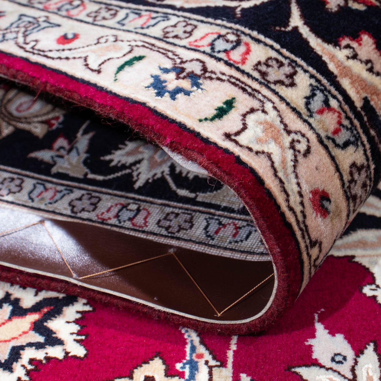 Alfombra Persa - Tabriz - Real - 204 x 153 cm - rojo oscuro