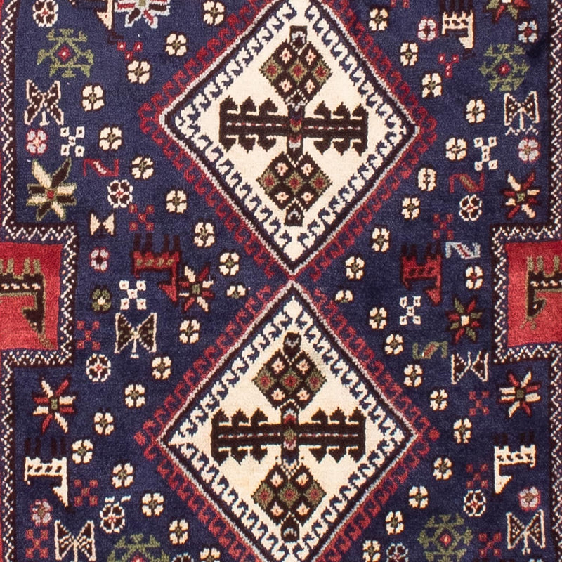 Alfombra persa - Nómada - 201 x 148 cm - azul oscuro