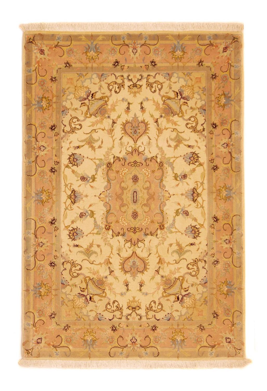 Alfombra Persa - Tabriz - Real - 155 x 104 cm - beige