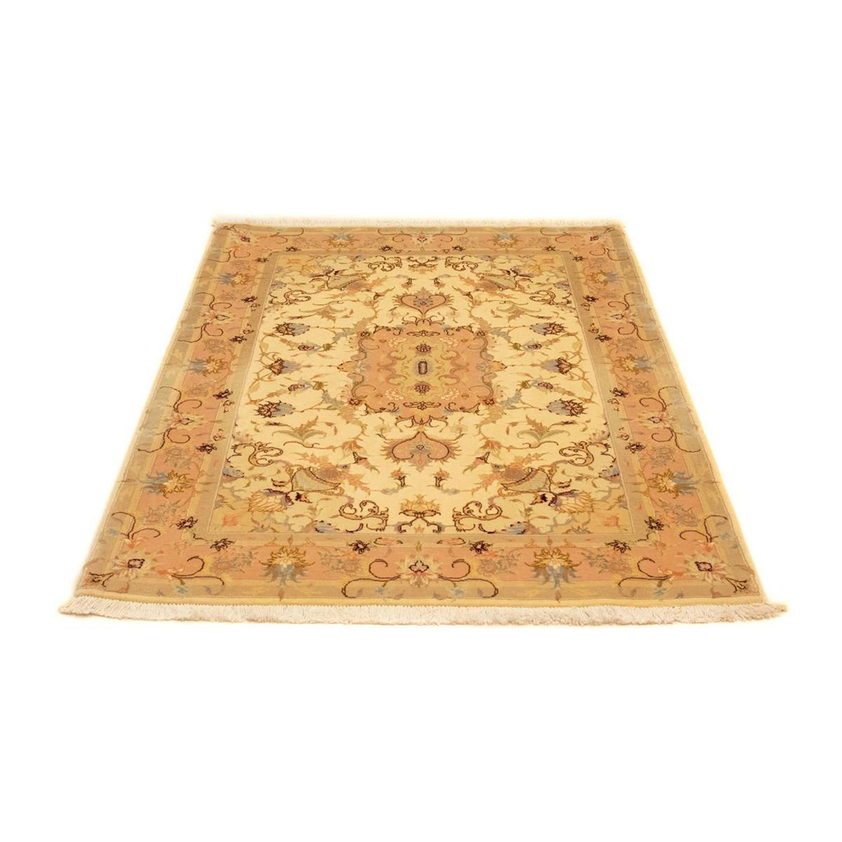 Alfombra Persa - Tabriz - Real - 155 x 104 cm - beige