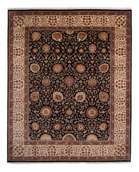 Alfombra persa - Tabriz - 312 x 244 cm - azul oscuro