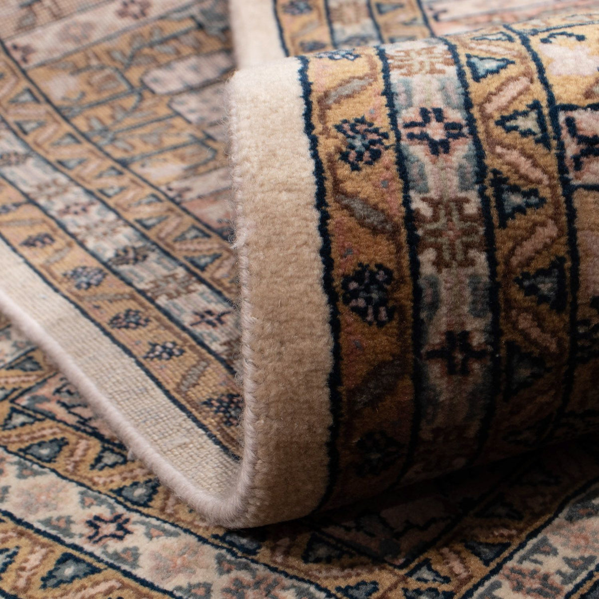 Alfombra persa - Ghom - 252 x 195 cm - marrón claro