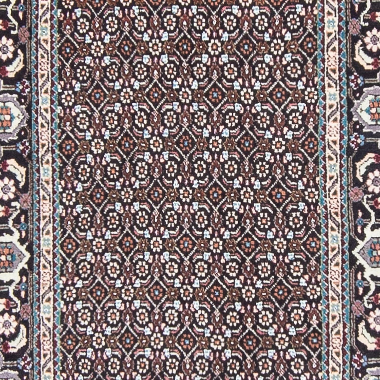 Alfombra de pasillo Alfombra persa - Tabriz - 388 x 77 cm - gris