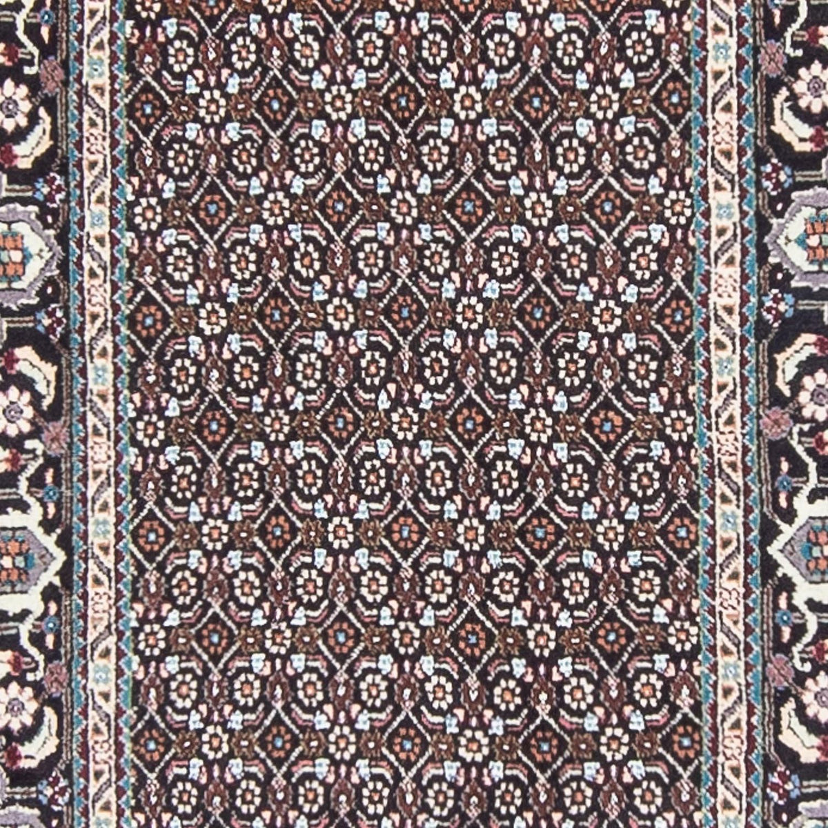 Alfombra de pasillo Alfombra persa - Tabriz - 388 x 77 cm - gris