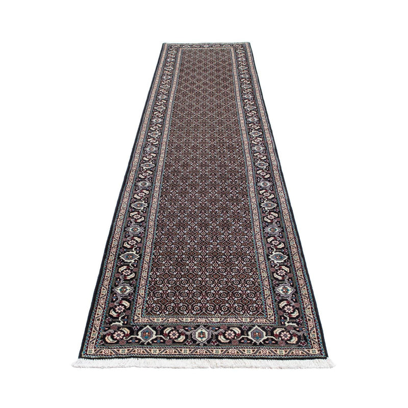 Alfombra de pasillo Alfombra persa - Tabriz - 388 x 77 cm - gris