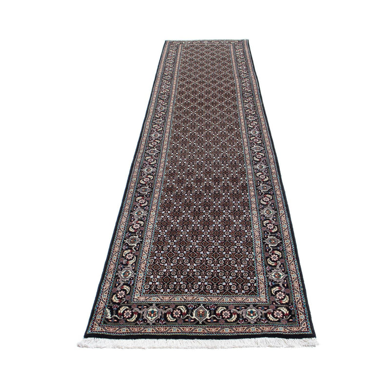 Alfombra de pasillo Alfombra persa - Tabriz - 389 x 74 cm - gris