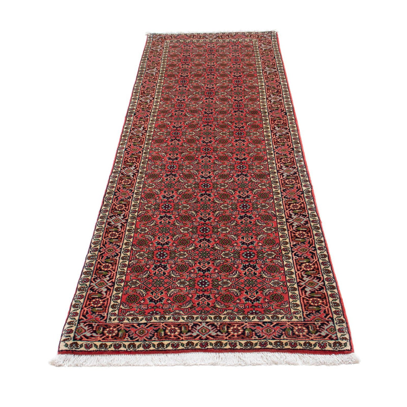 Alfombra de pasillo Alfombra persa - Bidjar - 248 x 71 cm - rojo claro