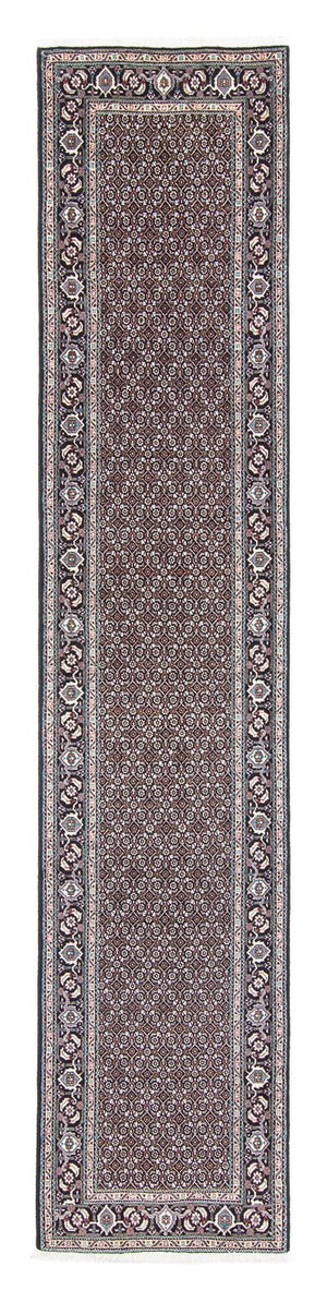 Alfombra de pasillo Alfombra persa - Tabriz - 390 x 74 cm - gris