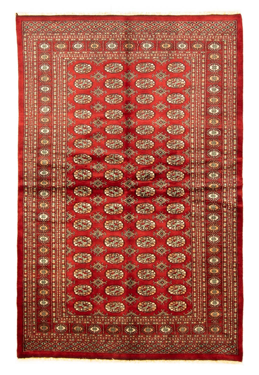 Alfombra afgana - Bukhara - 223 x 149 cm - rojo