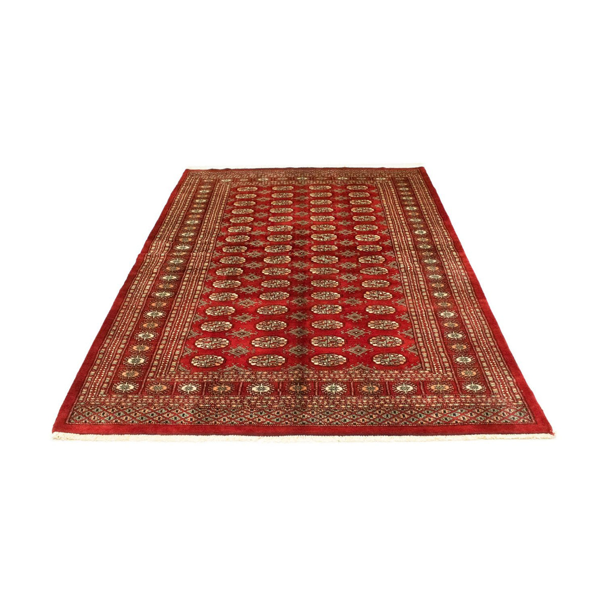 Alfombra afgana - Bukhara - 223 x 149 cm - rojo