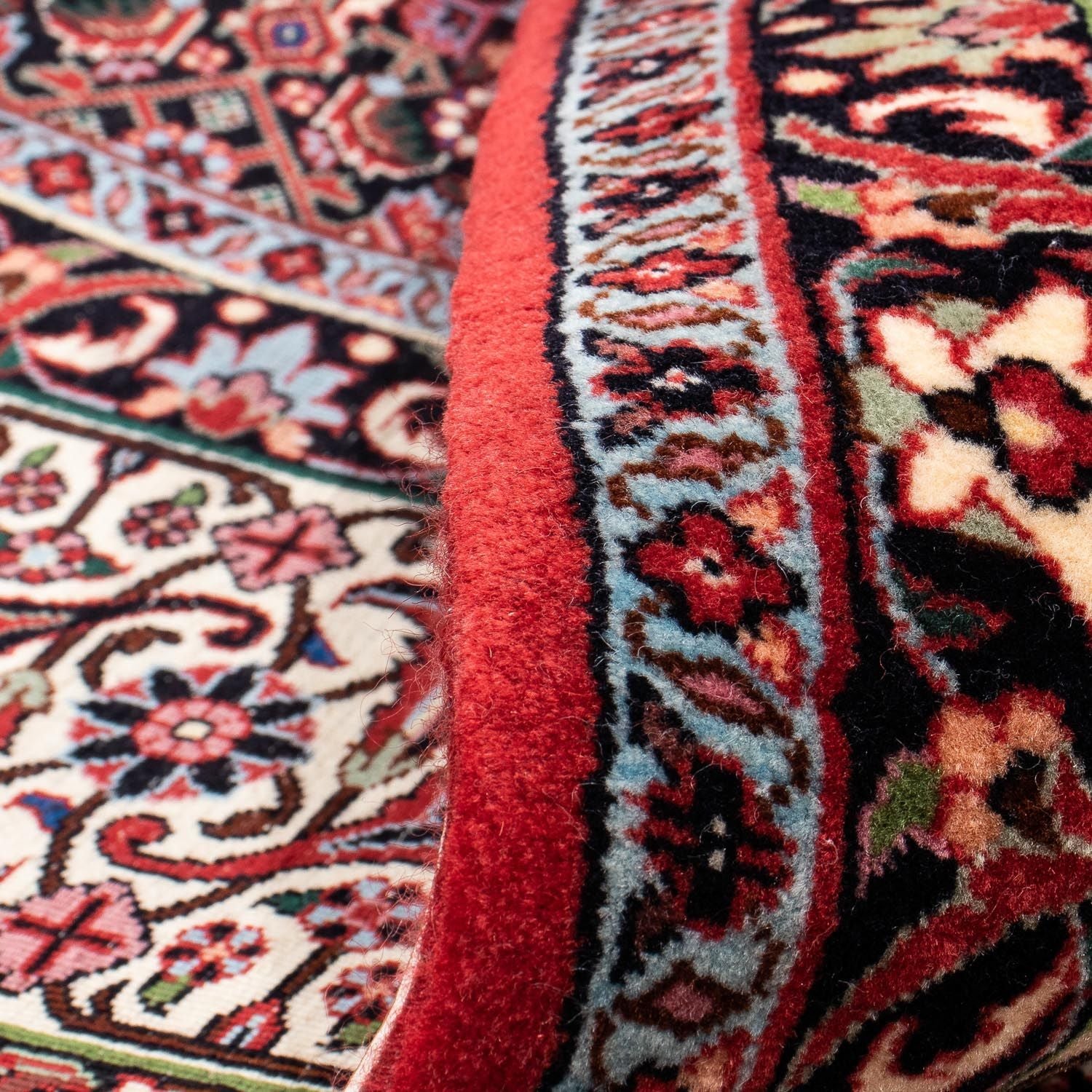 Alfombra persa - Bidjar - 293 x 248 cm - rojo claro