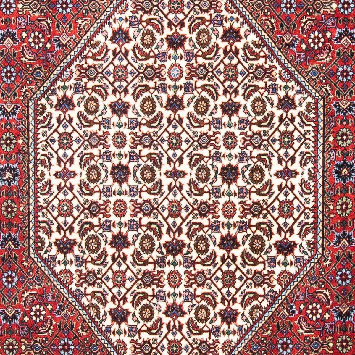 Alfombra persa - Bidjar - 180 x 109 cm - rojo