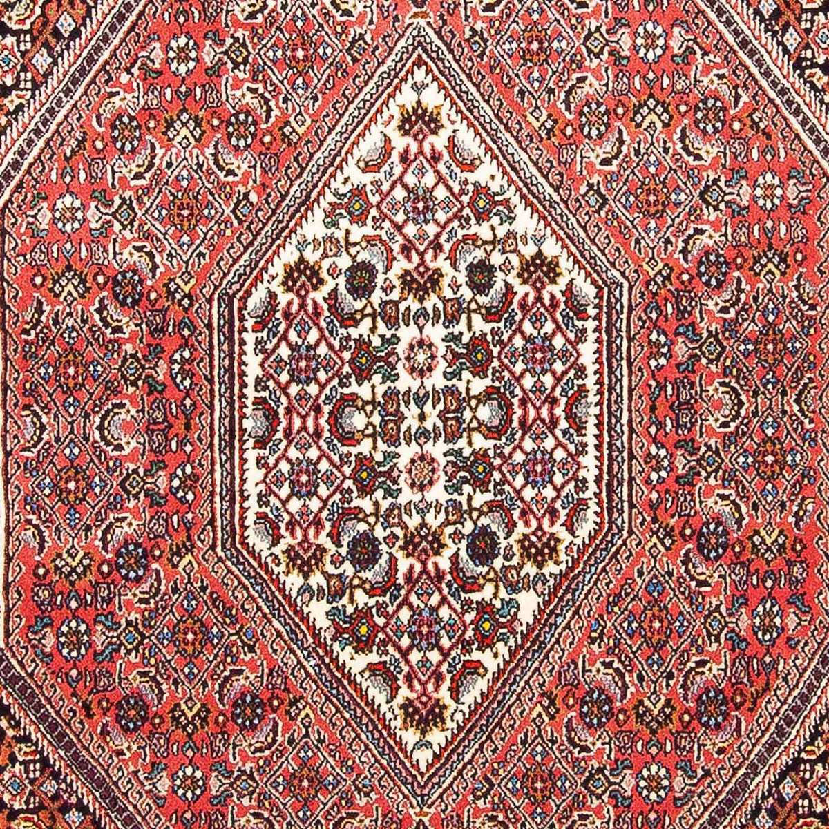 Alfombra persa - Bidjar - 160 x 108 cm - rojo claro