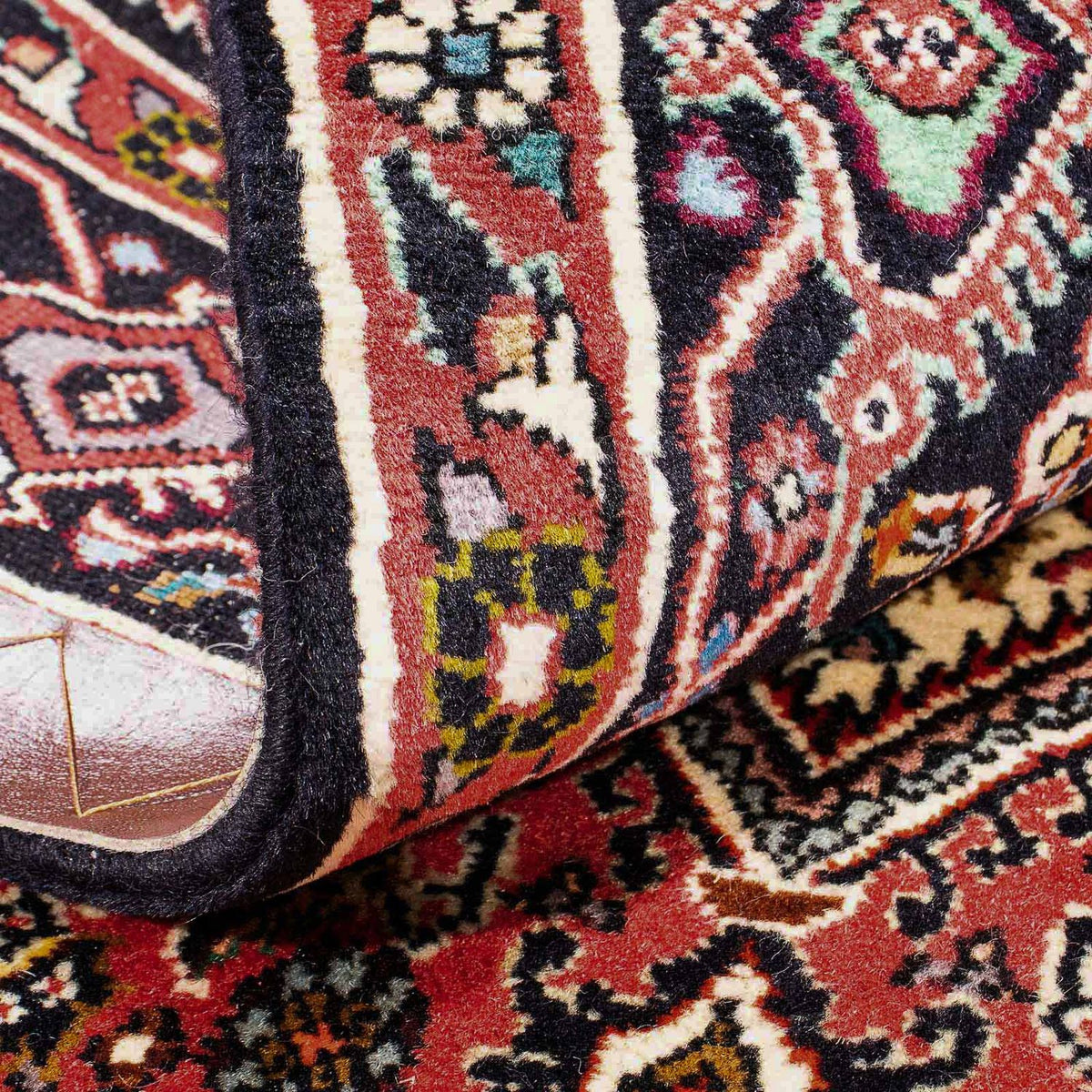 Alfombra persa - Bidjar - 160 x 108 cm - rojo claro