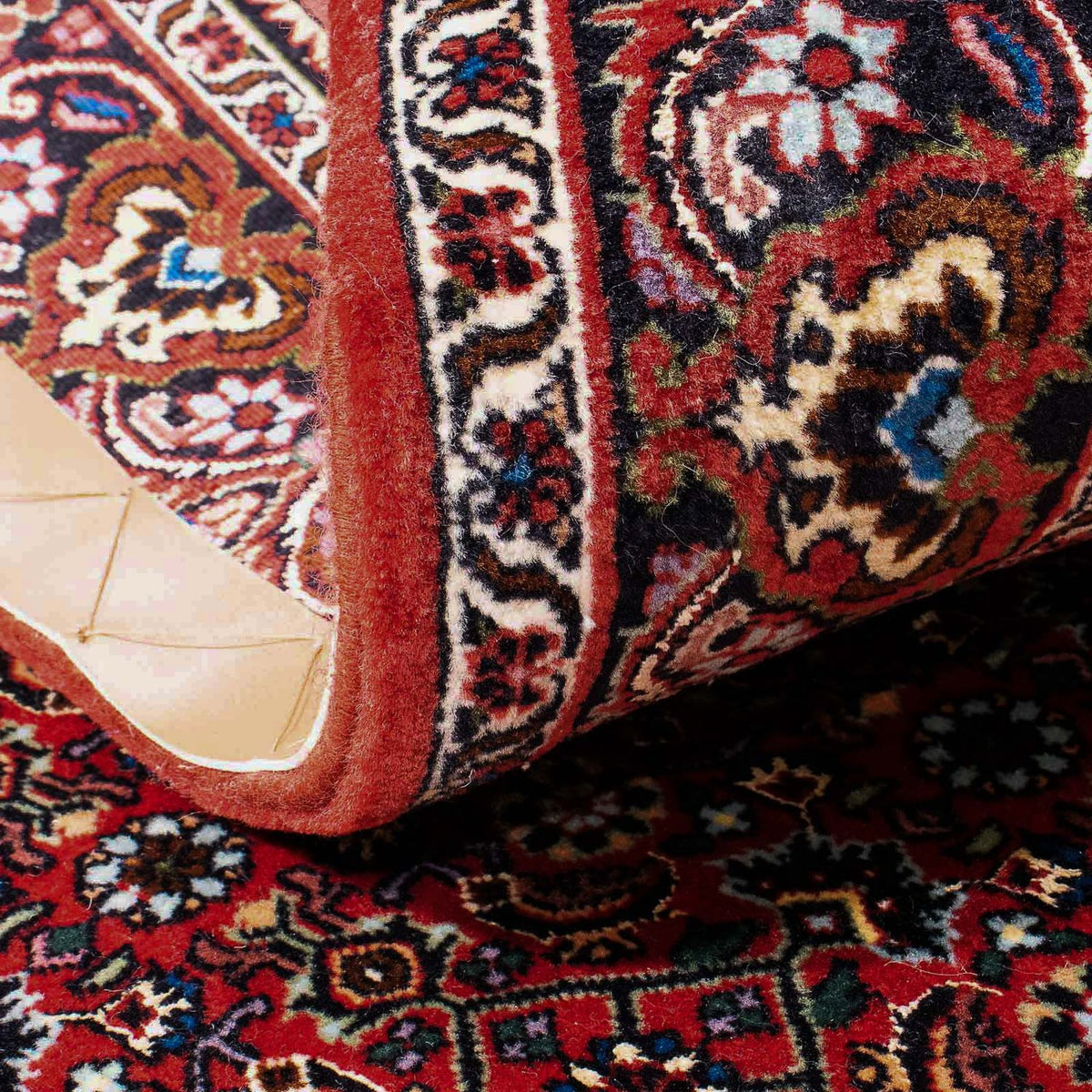 Alfombra persa - Bidjar - 178 x 110 cm - rojo