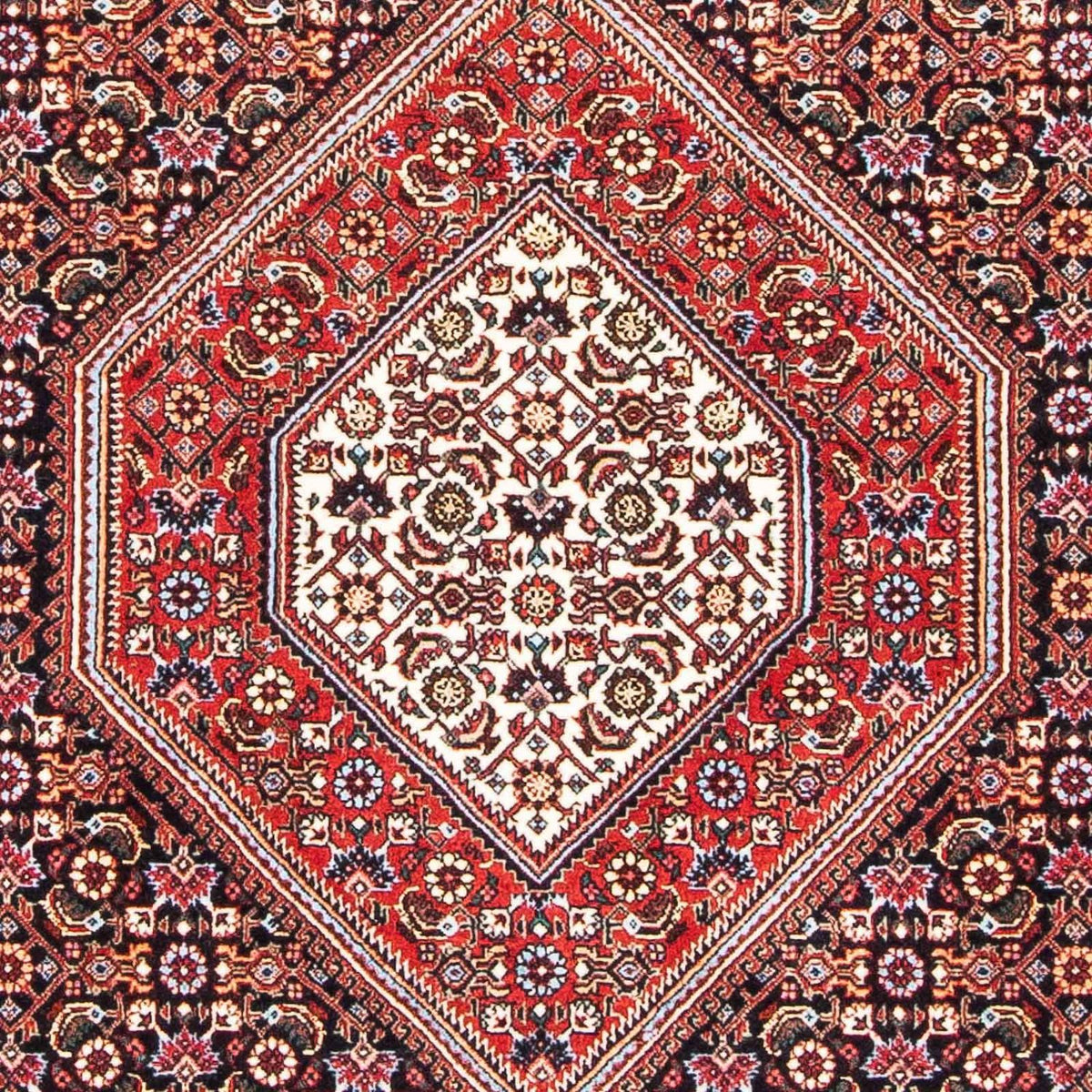 Alfombra persa - Bidjar - 177 x 109 cm - rojo