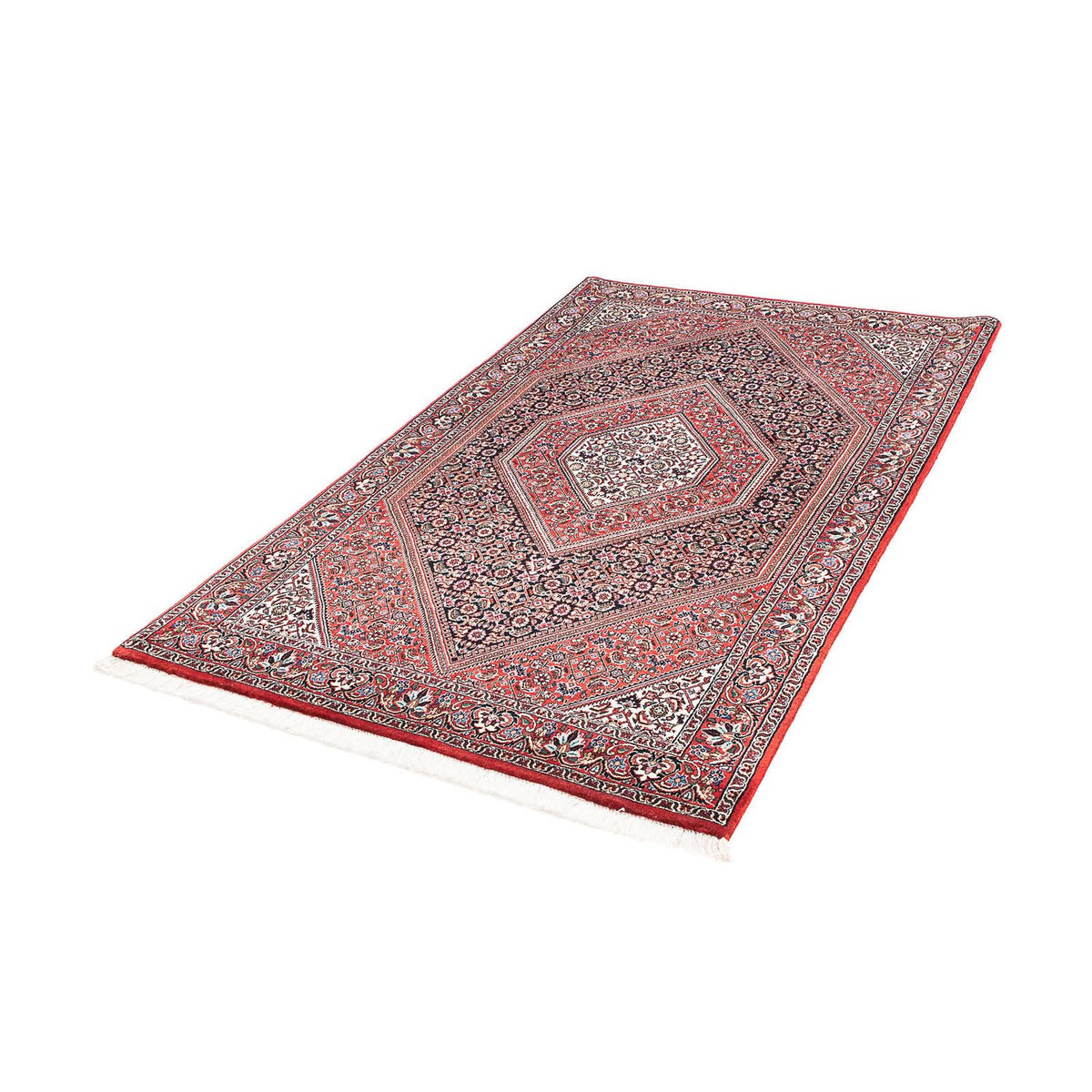 Alfombra persa - Bidjar - 177 x 109 cm - rojo